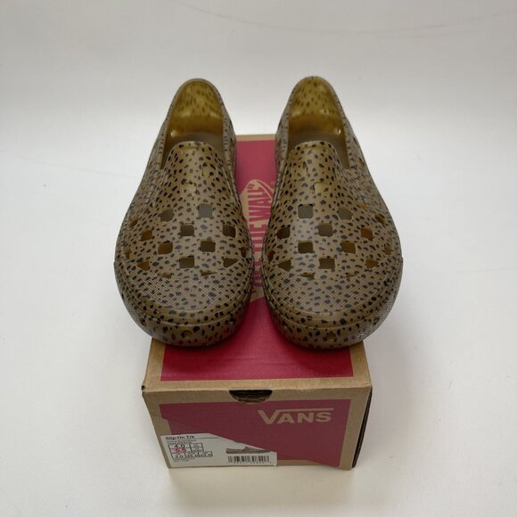 Vans Slip-On TRK Animal Cheetah  Print  AOP 'Brown Black' Wom Size 5.5 US NEW - Picture 5 of 10